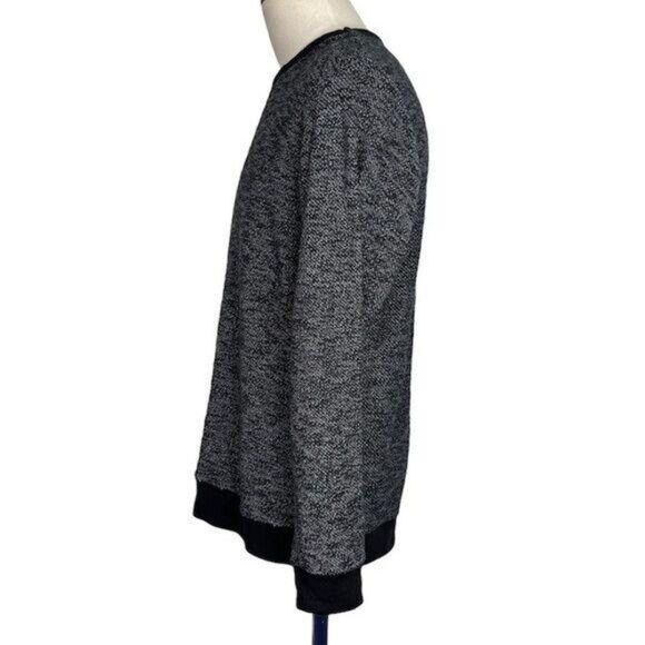 Mens Old Navy Black Heather knit Sweater XL Long Sleeves Crewneck - Picture 5 of 13